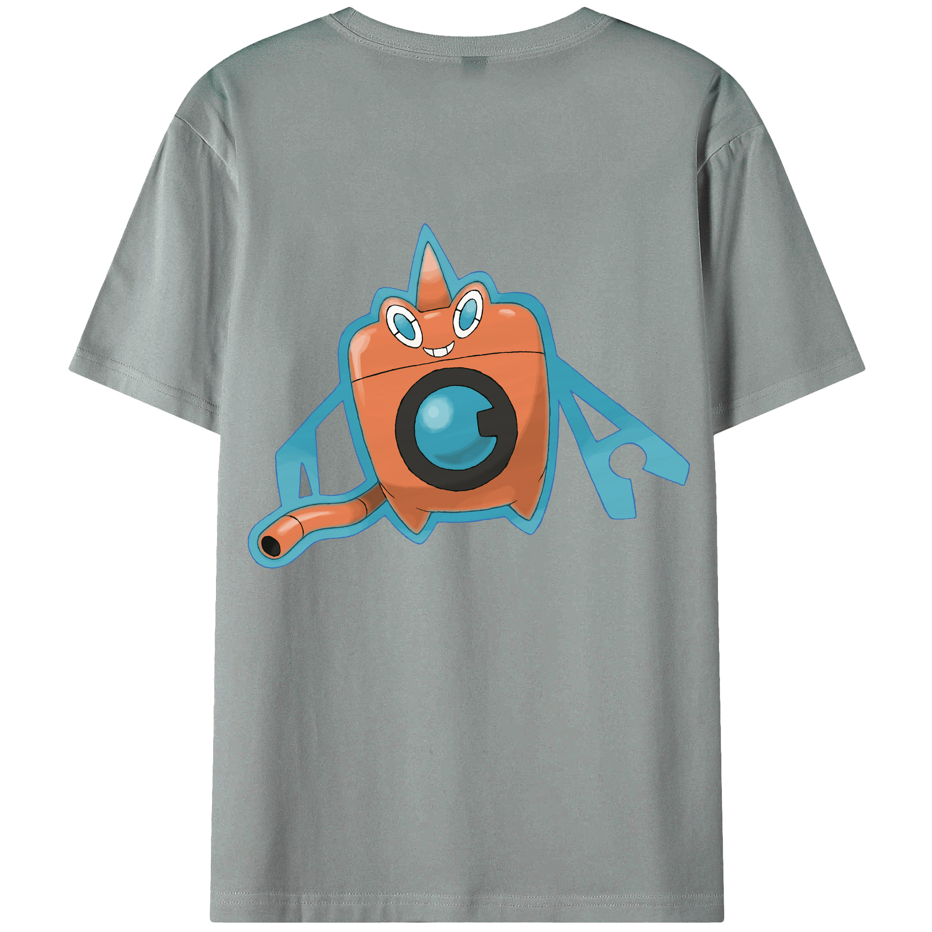 （画像用） ポケットモンスター Pokémon 綿100％ メンズ半袖Tシャツ（バックプリント） 通気性